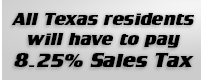 All Texas Residents will have to pay Sales Tax