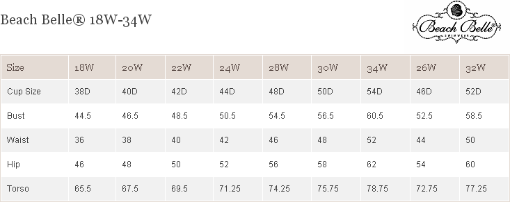 18w Size Chart