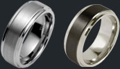 mens tungsten rings