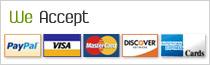 We accept PayPal payments