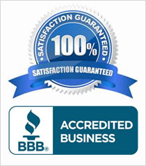 100 Percent Satisfaction Guaranteed - Accreddited BBB Member