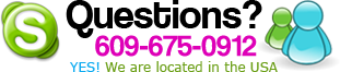 Questions? Call Us at 609-675-0912 Yes we are located in the USA
