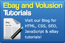 Visit our Blog for HTML, CSS, SEO, JavaScript and eBay Tuturials