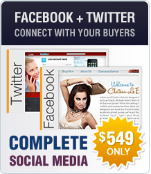 Facebook design, Twitter design, complete social media packages