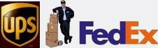 We ship via UPS, USPS, and FedEx