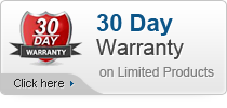 30 Day Warranty on Limited Products