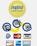 We accept PayPal and major credit card payments
