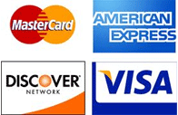 We accept all major credit cards