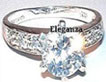 Sterling Silver 2.5 CTWCZ Engagement Ring