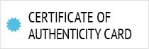 Certificate of Authenticity Card