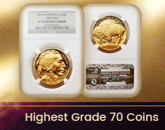 Highest Grade 70 Coins