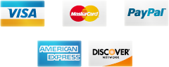 We accept PayPal and Major Credit Cards